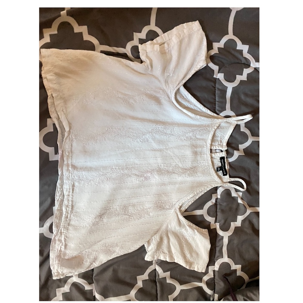 off the shoulder high neck crop top